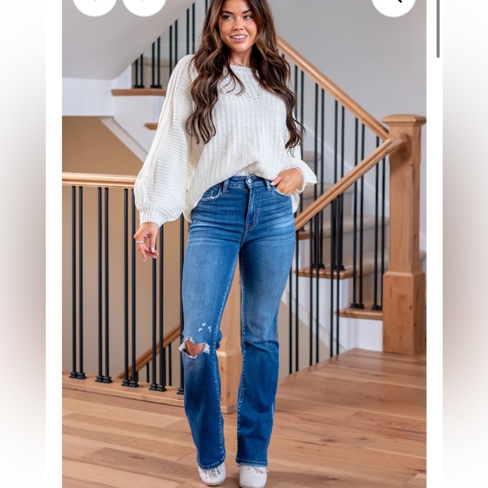 Flying Monkey- Bergenia High Rise Boot Cut Size 27